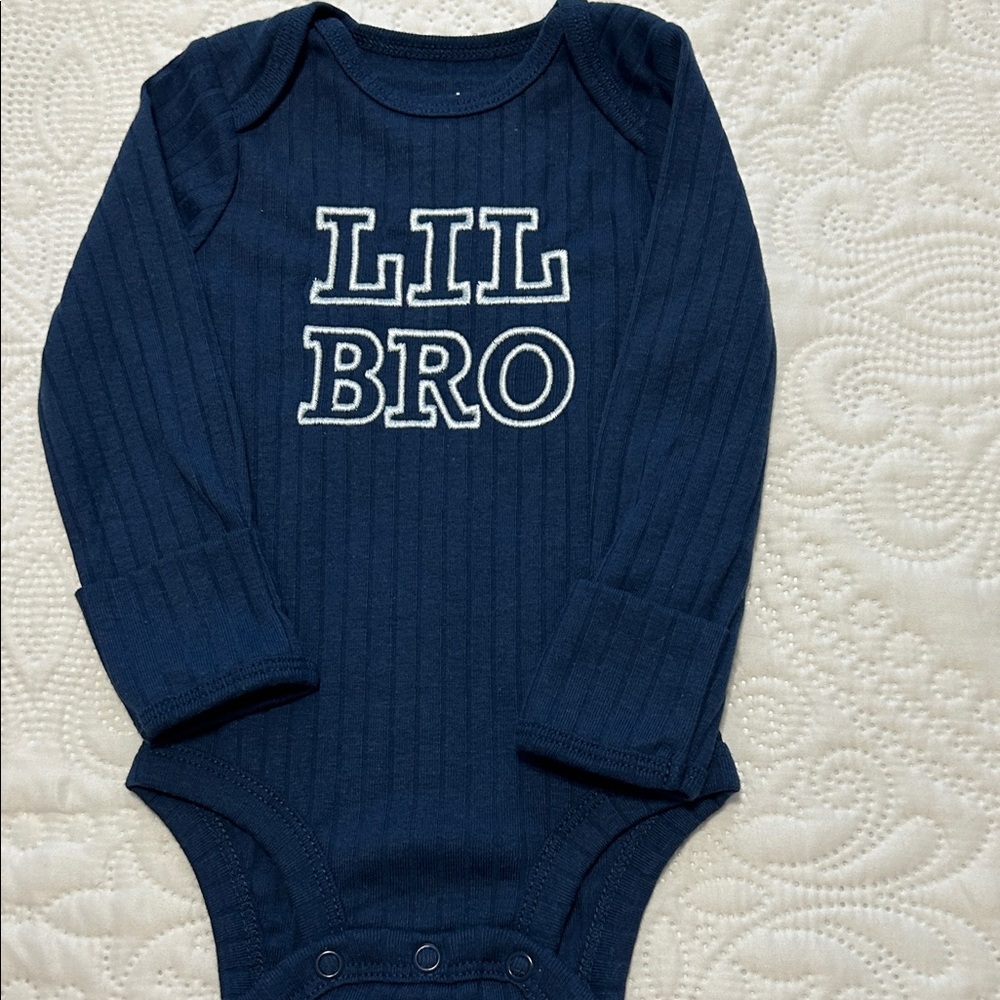 Lil Bro Navy Blue Kids One Piece